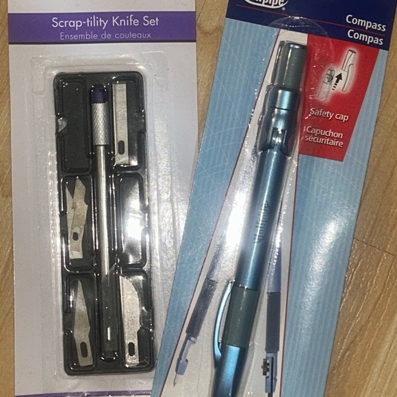 Student & Craft Bundle – Compass + Craft Knife Set - Picture 2 of 2